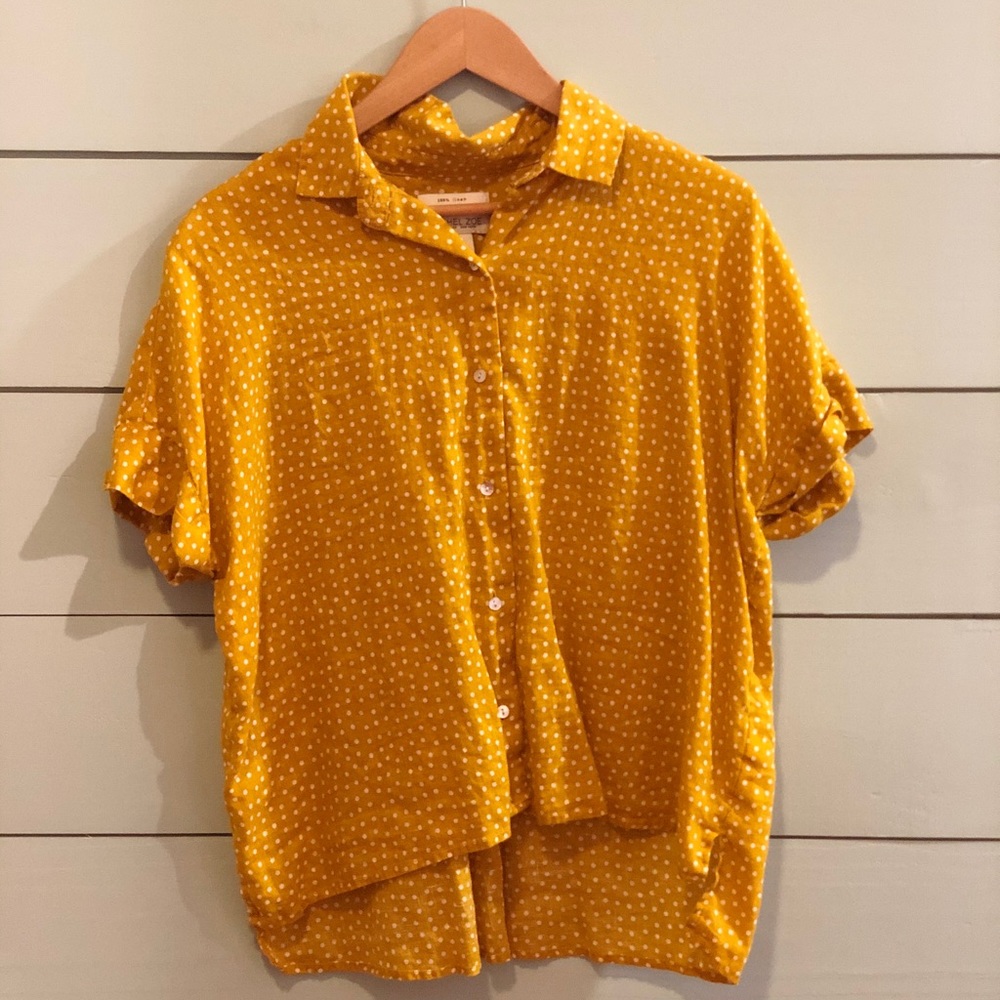 RACHEL ZOE linen top